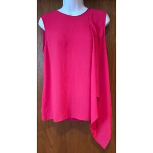Nwt BCBG Max Azria Azalea Kayleen side draped magenta sleeveless top sz S